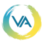 1.1 - White Circle VA Logo